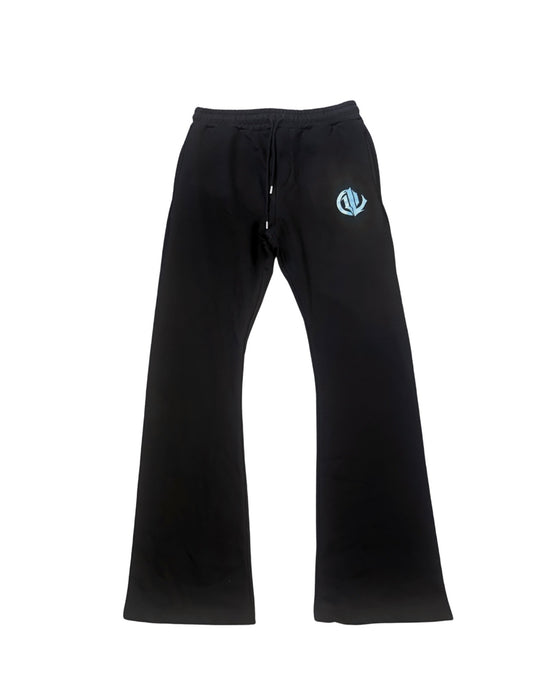 Midnight Sky Flare Sweatpants(Powder Blue)